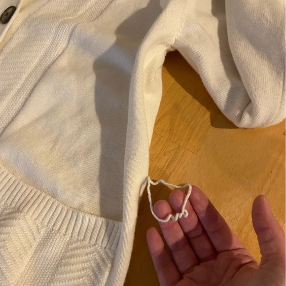 Toccin Long Cardigan Sweater Women XSmall Textured Oversized Slouchy Button Down - Picture 11 of 12